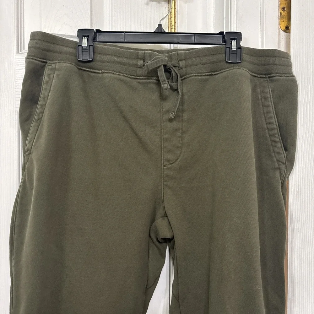 Banana Republic Mens Essential Terry Cotton Jogger Sweatpants XL Camo Green
